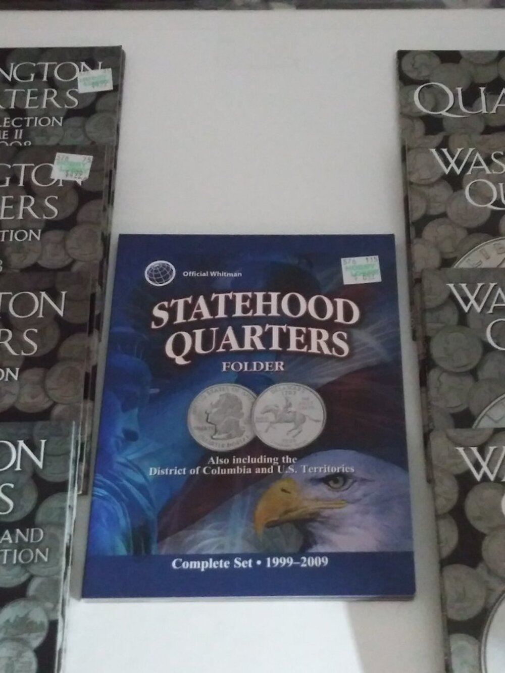 9 Washington Statehood Quarter Albums, (No Coins)